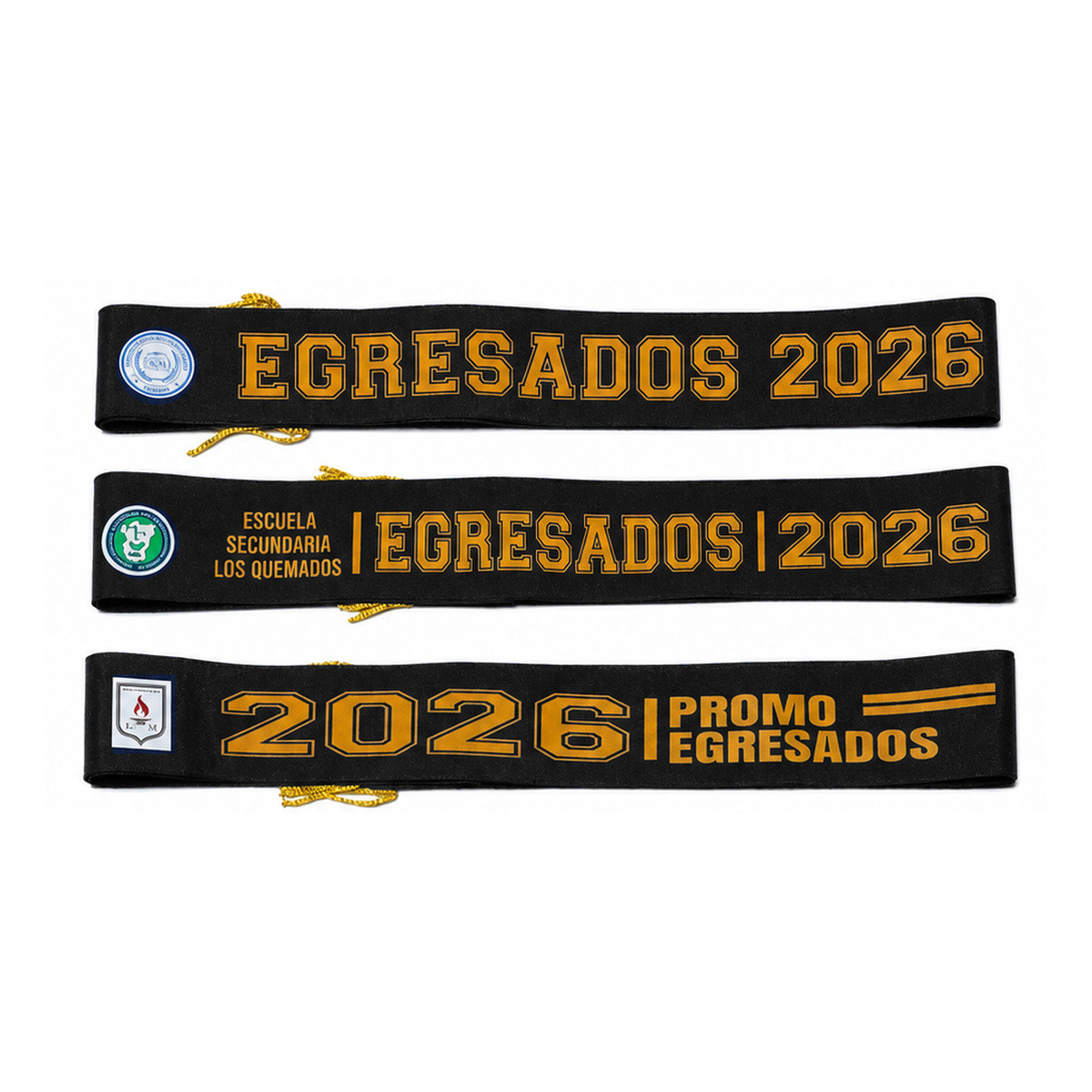 Modelos de bandas negras personalizadas para egresados