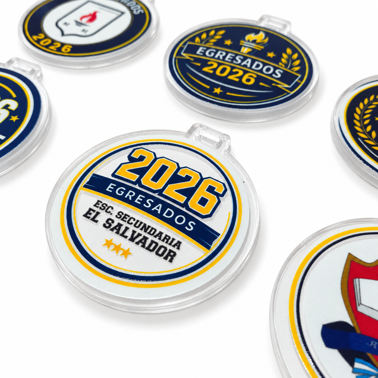 Pedido real de medallas personalizadas para egresados
